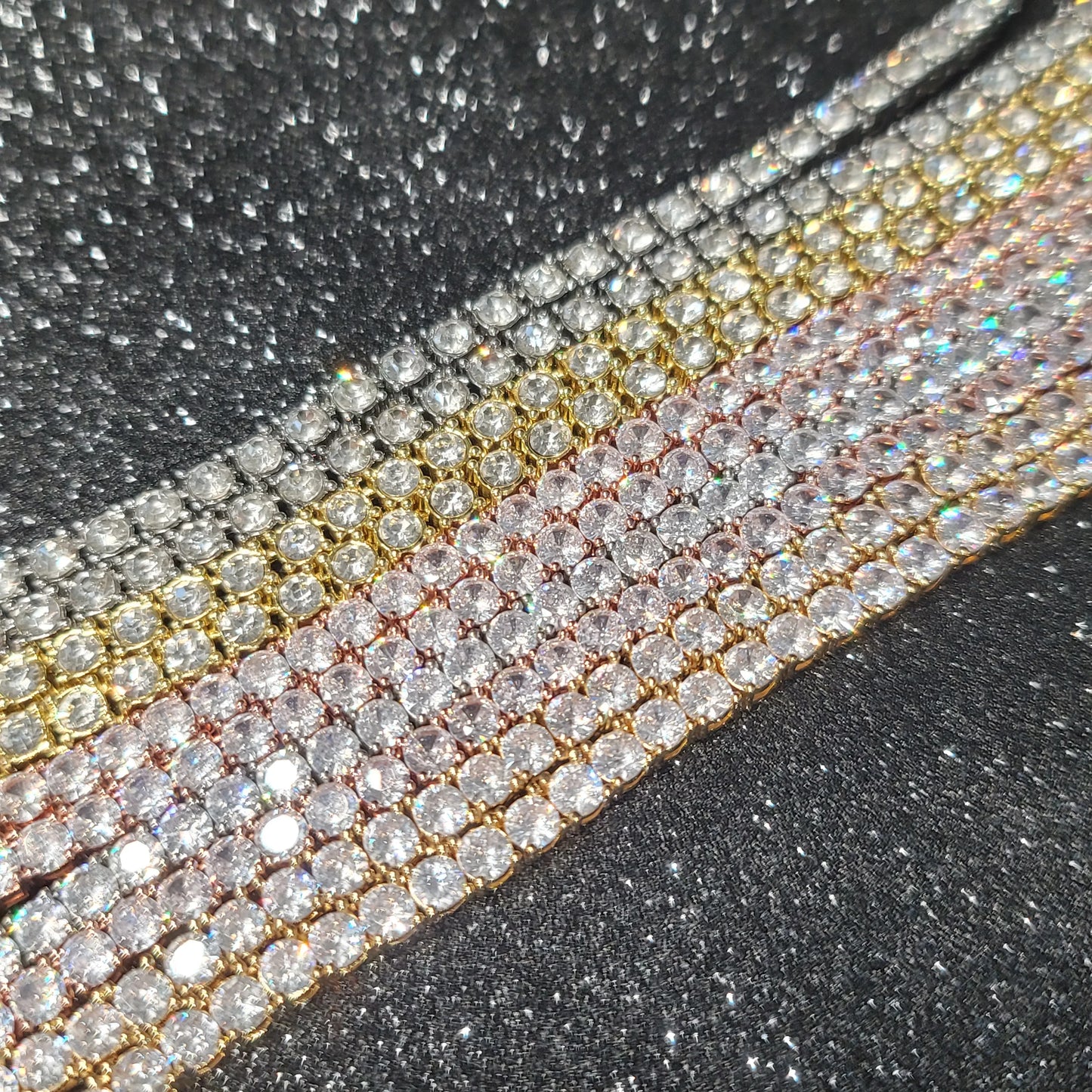Iced Out Necklace Tennis Chain Large