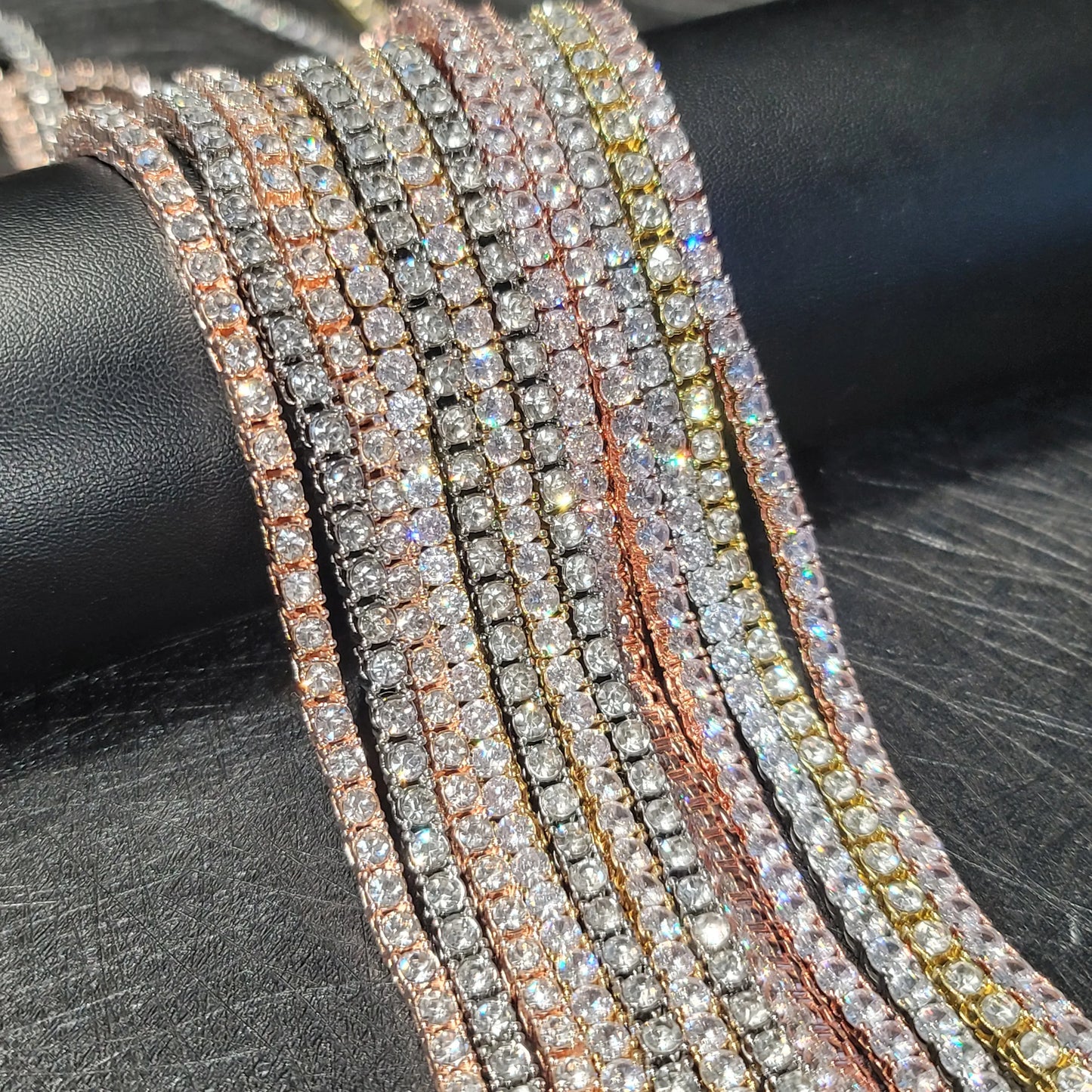 Iced Out Necklace Tennis Chain Large