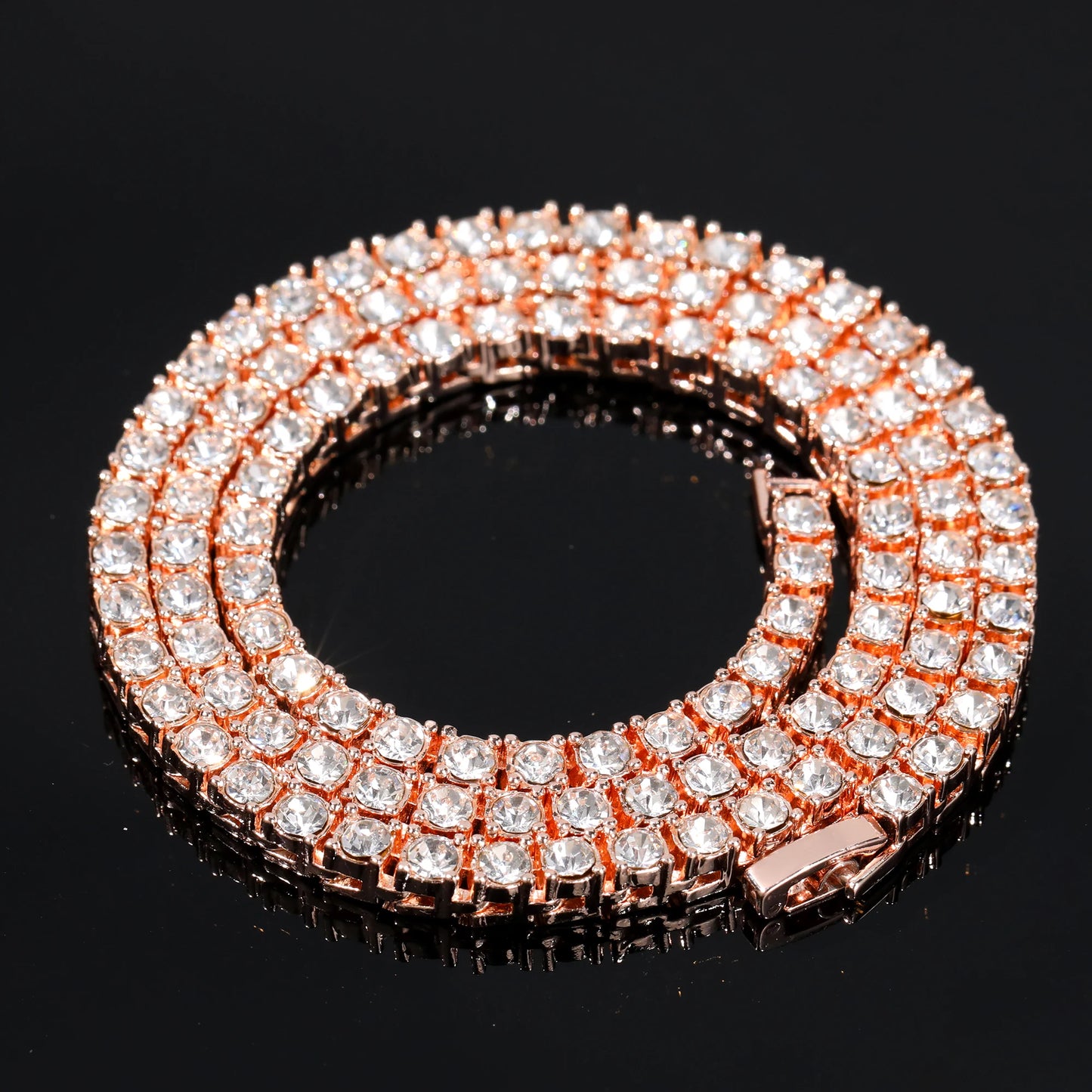 Iced Out Necklace Tennis Chain Large